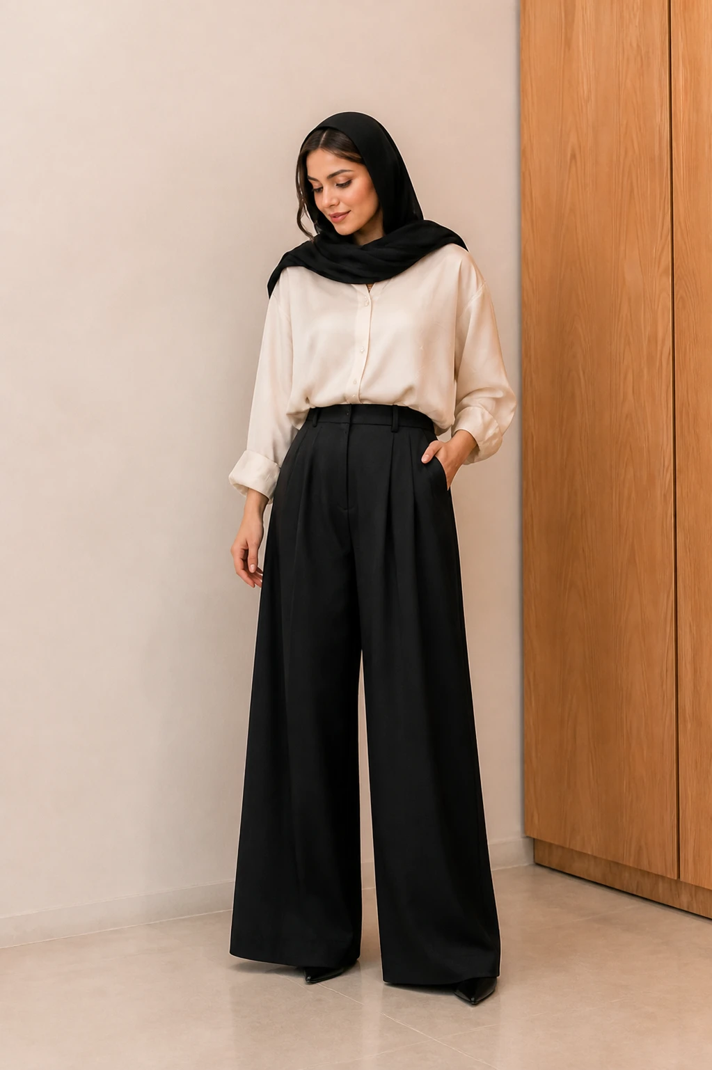 شلوار پارچه‌ای بگ
